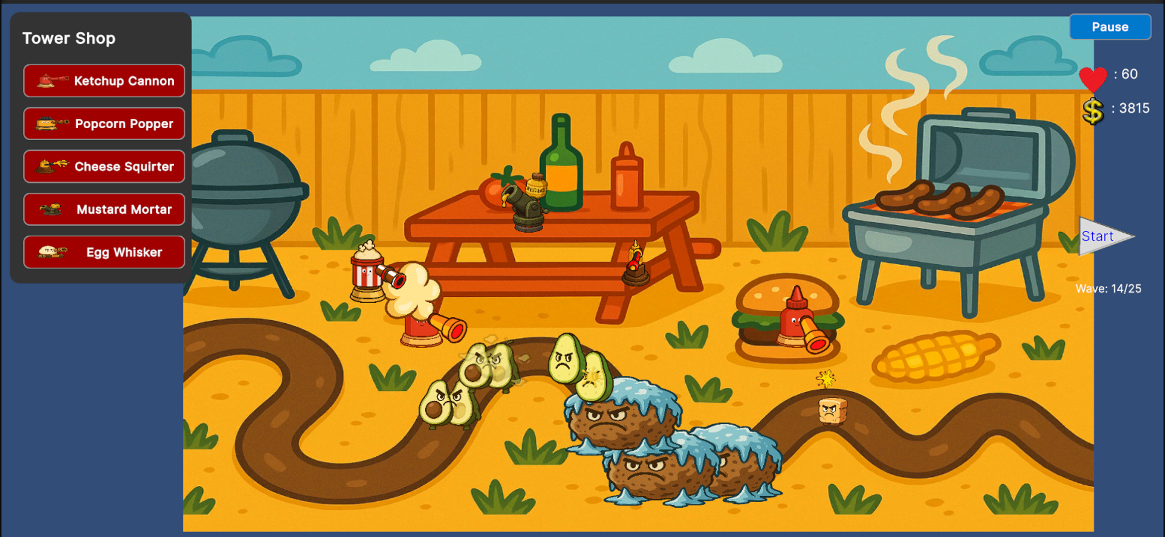 Food Fight Tower Defense Screenshot 2